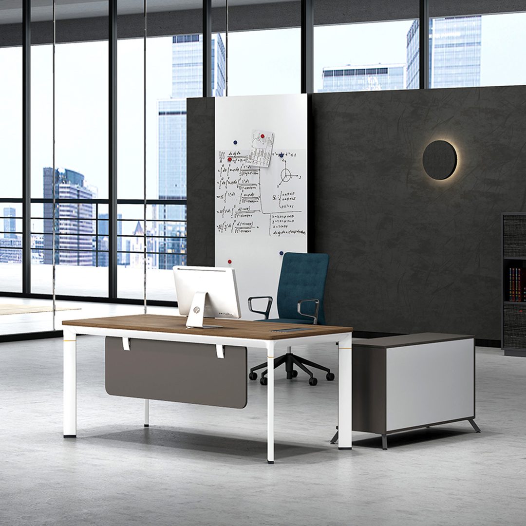 Carver White Manager Table