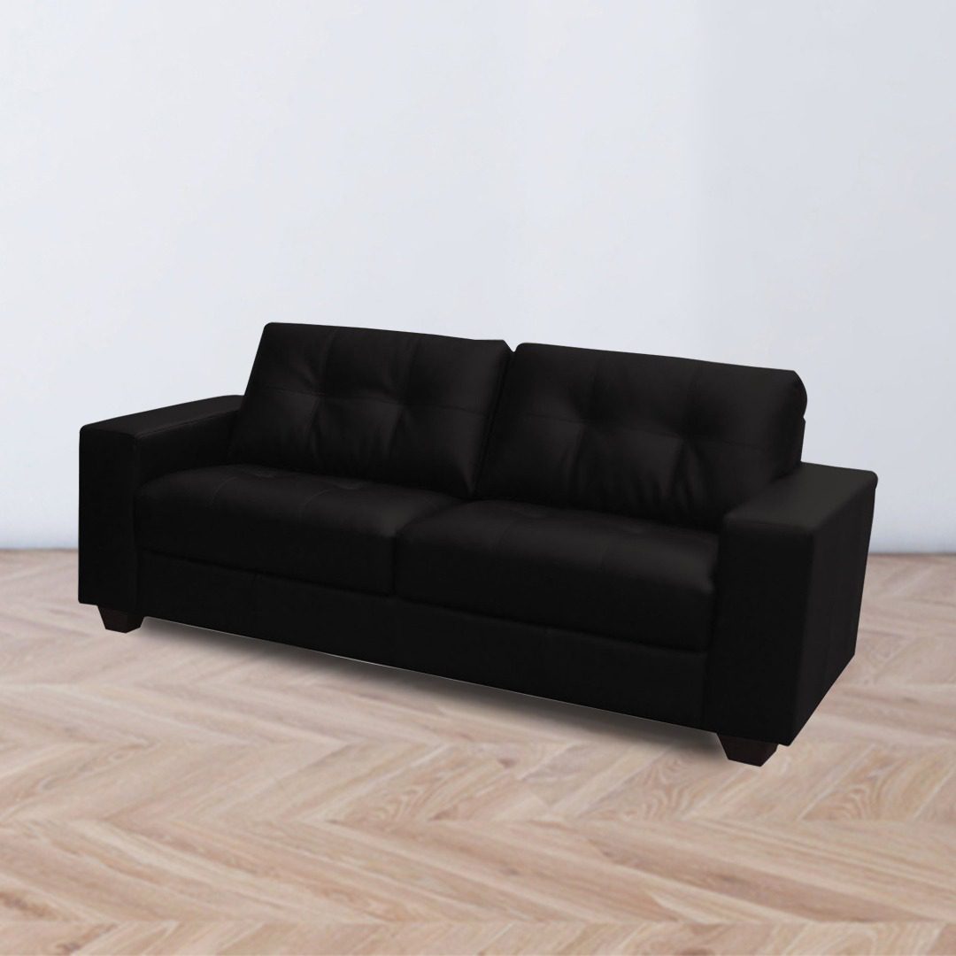 Black 2 Seater Sofa